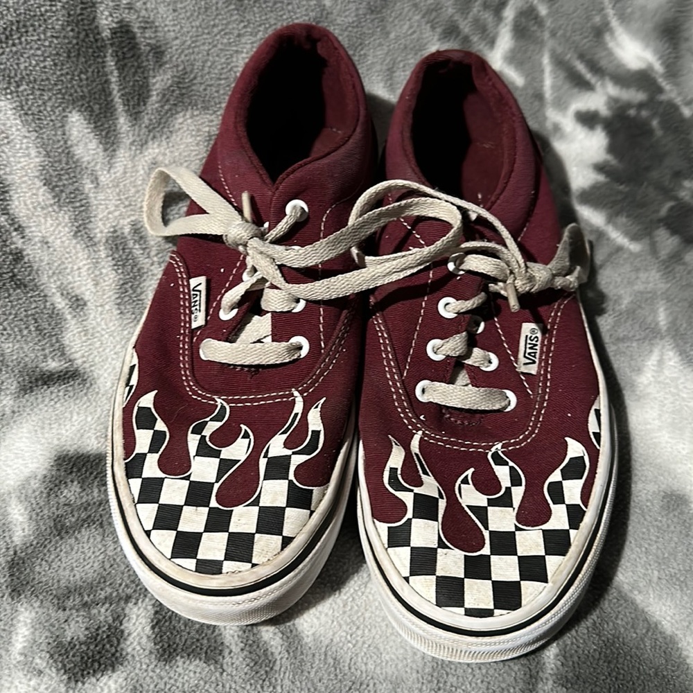 Checker Flame Vans